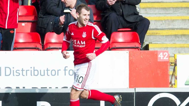 Niall McGinn: Scored the only goal of the game as Aberdeen beat Kilmarnock