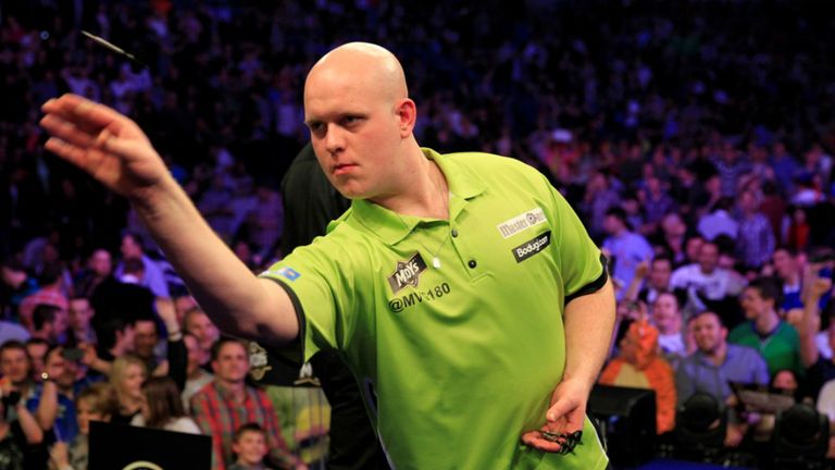 Picture of Michael van Gerwen courtesy of Lawrence Lustig/PDC