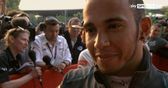 Hamilton hangs on for third