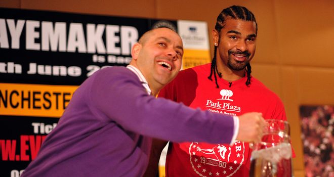 Adam Booth: Waiting to discover the severity of the hand injury suffered by David Haye