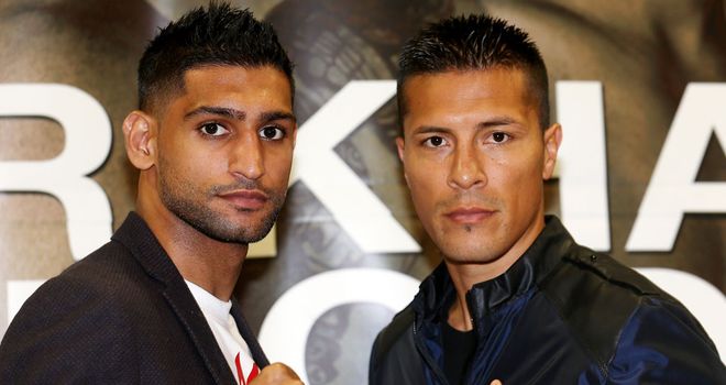 Amir Khan and Julio Diaz ahead of their contest on Saturday