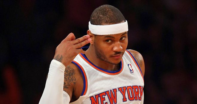 Carmelo Anthony: scored 40 points in Wednesday's victory against the Atlanta Hawks
