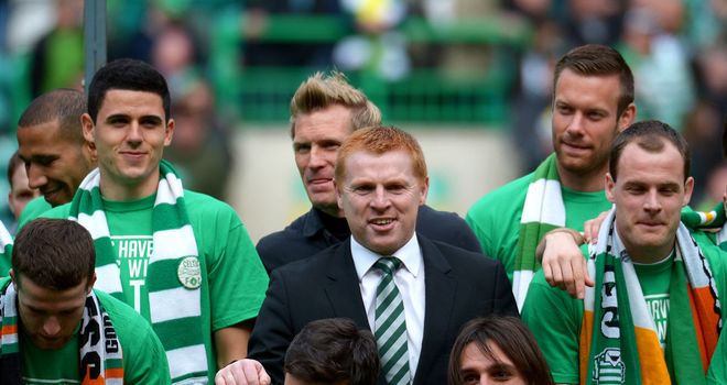 Neil Lennon (centre): Wants players to be given proper rest