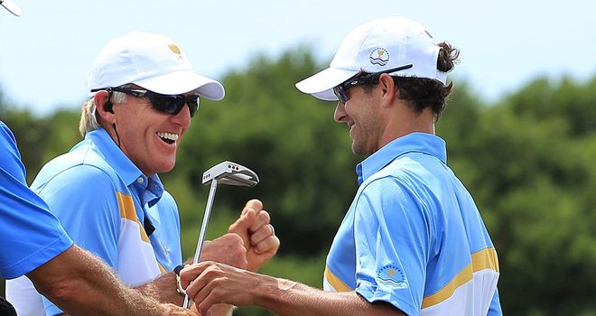 Greg Norman and Adam Scott have a close relationship.