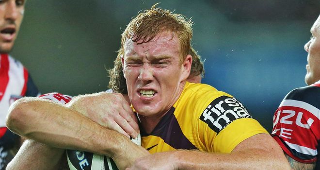 Jack Reed: England centre in action for the Brisbane Broncos