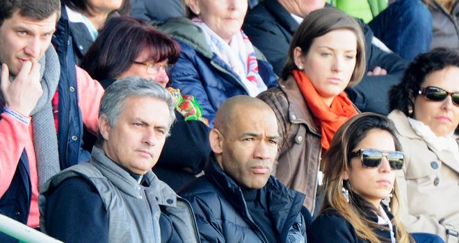 Jose Mourinho: Watches on at Trolli-Arena