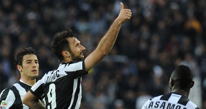 Mirko Vucinic bagged a double as Juve won