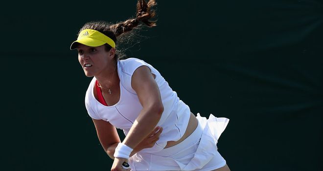 Laura Robson: eight double faults