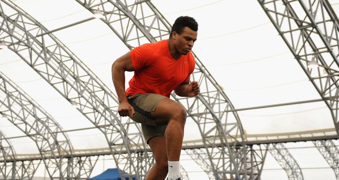 Lawrence Okoye: Impressed scouts during workouts in Atlanta