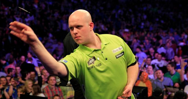Picture of Michael van Gerwen courtesy of Lawrence Lustig/PDC