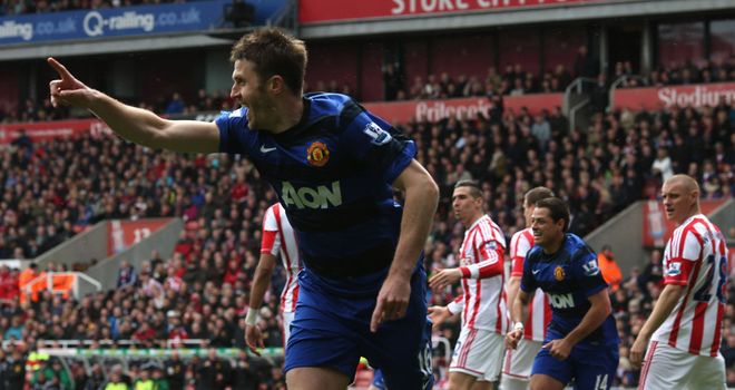 Michael Carrick: The midfielder opened the scoring for the visitors
