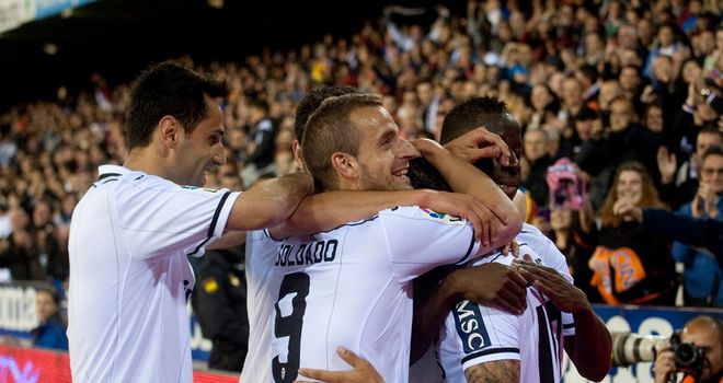 Valencia celebrate an emphatic victory