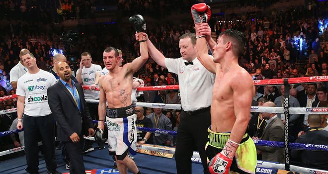Dave Coldwell (suited) believes a draw was a fair result