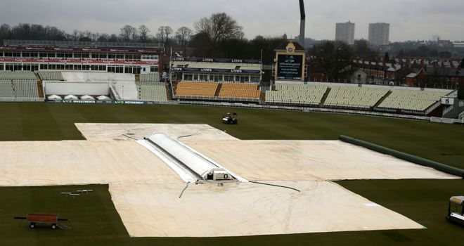 Covers stayed on at Edgbaston