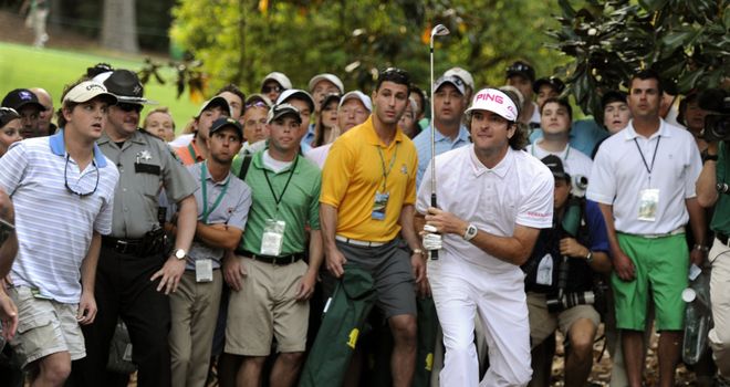 Bubba Watson hits "that" shot at the 10th which ultimately earned the Masters title.