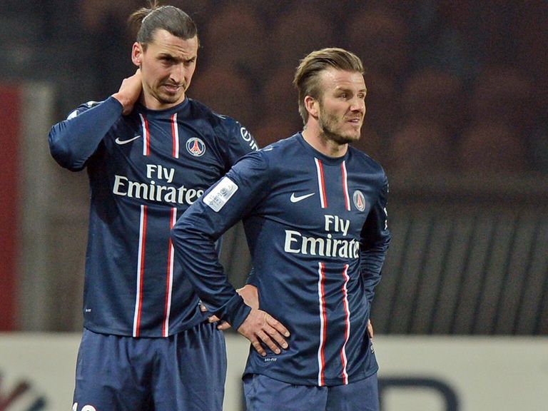 Zlatan Ibrahimovic and David Beckham: PSG team-mates