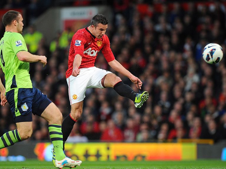 Robin van Persie scored a stunning volley against Aston Villa