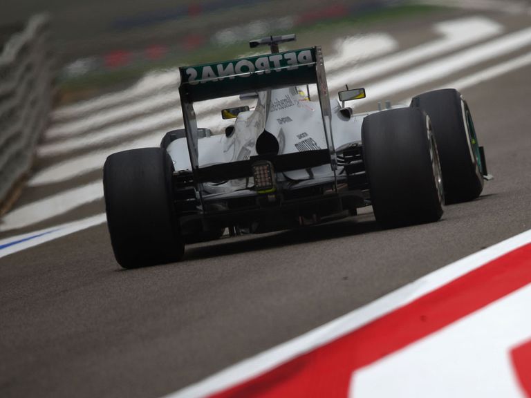 Rosberg on his way to pole position