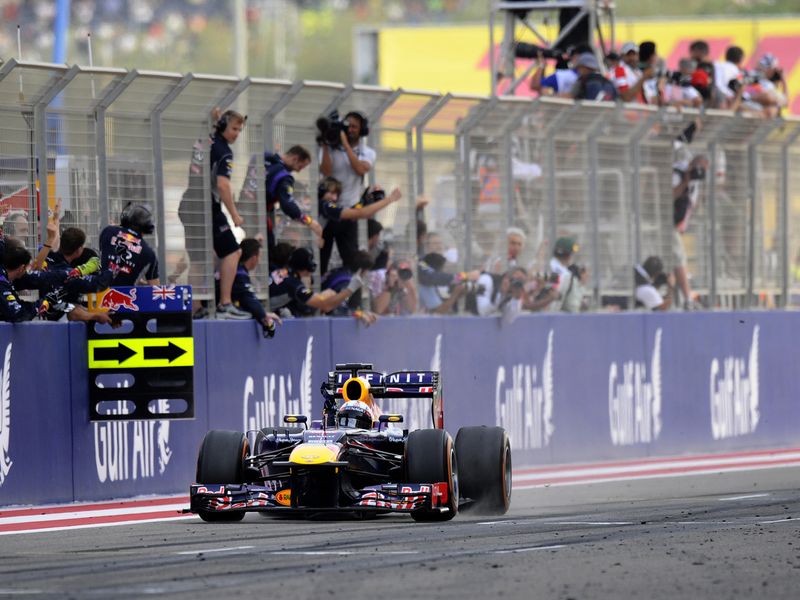 Red Bull welcome Vettel across the line