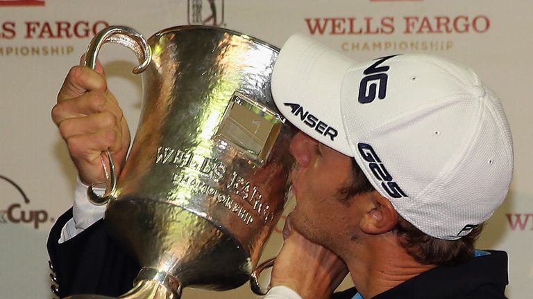 Success: Ernst savours his moment of glory
