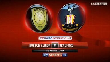 Burton Albion 1-3 Bradford