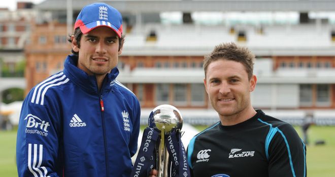 Alastair Cook and Brendon McCullum: Competed in five Tests in recent months