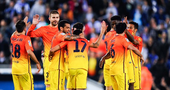 It was a comfortable night for Barcelona
