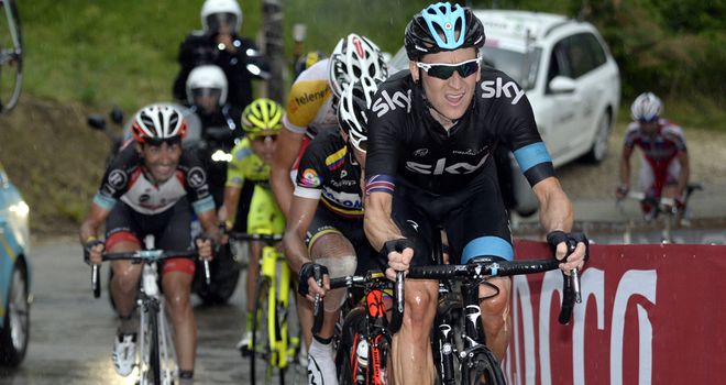 Sir Bradley Wiggins was uninjured in his crash