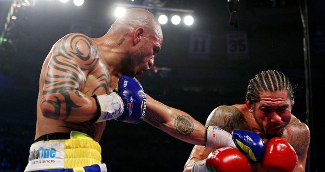 And this time the roles were reversed... without Cotto's wrapes playing a part