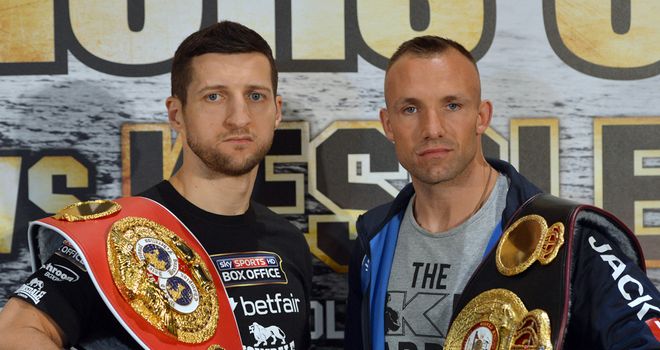 Carl Froch will stare down Mikkel Kessler at Friday's weigh-in