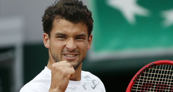 Grigor Dimitrov: Taken to three sets by Swedish Open wildcard Elias Ymer
