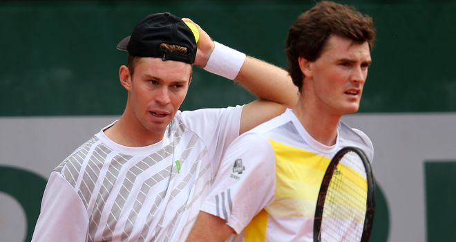 Jamie Murray (right) with John Peers