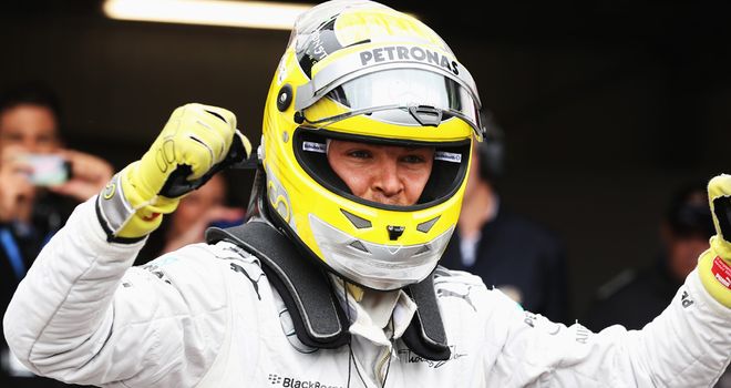 Nico Rosberg: On pole position in Monaco