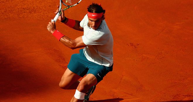 Rafa Nadal: Spaniard hard at work on his favourite surface