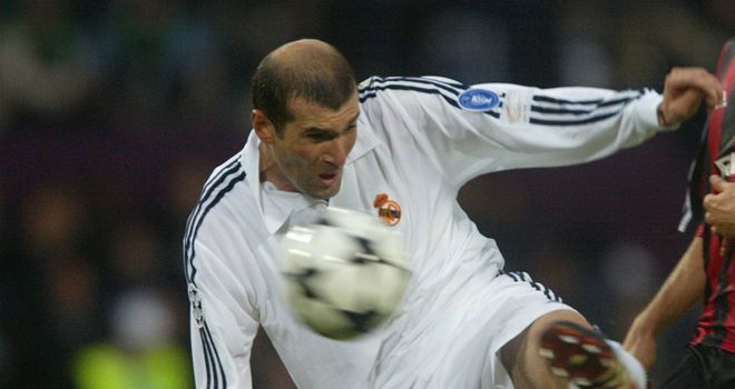 Zinedine Zidane: Scored a wonderful volley in the 2002 Champions League final to help defeat Bayer Leverkusen