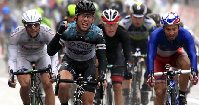Mark Cavendish claimed his 100th professional victory
