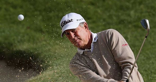 Jay Haas: in action in first round at Bellerive