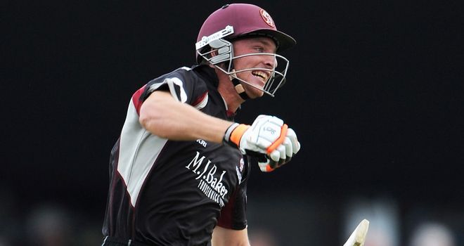 Jos Buttler: Big hitting effort for Somerset