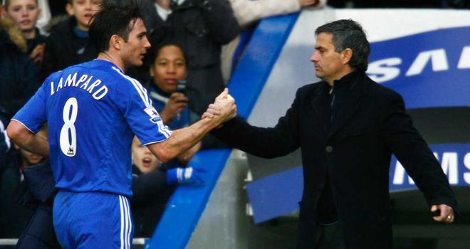 Frank Lampard (left): Won the Premier League twice under Mourinho