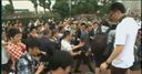 Beckham visit causes stampede