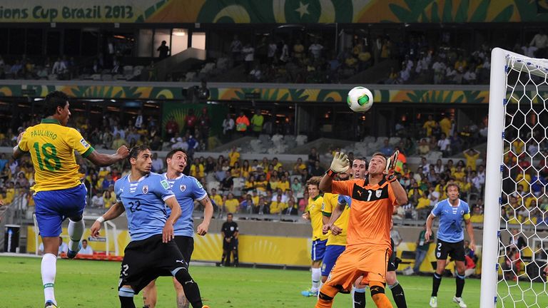 Paulinho: Heads home Brazil's winner