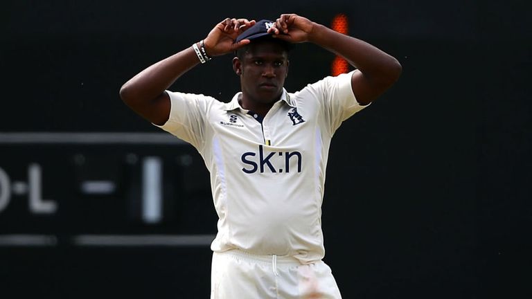 Keith Barker: took 4-45 in Surrey's first innings