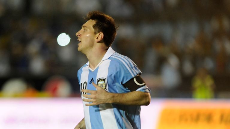 Lionel Messi: Hit three for Argentina