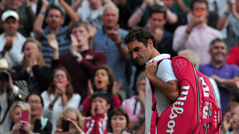 Roger Federer: Departs after his shock exit at Wimbledon