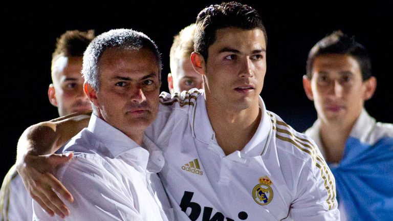 Cristiano Ronaldo worked under Mourinho at Real Madrid between 2010 and 2013