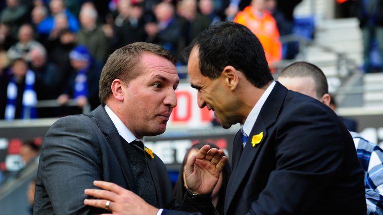 Brendan Rodgers & Roberto Martinez: Will lock horns on derby day