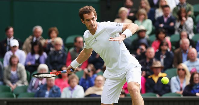 Andy Murray: Eased past Benjamin Becker on opening day of Wimbledon
