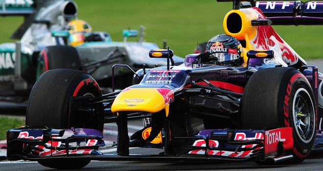 Hamilton was unable to keep pace with Vettel in Montreal