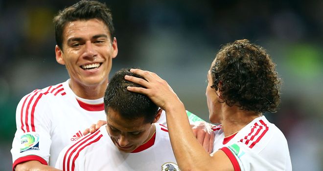 Javier Hernandez (c): Bagged two goals for Mexico