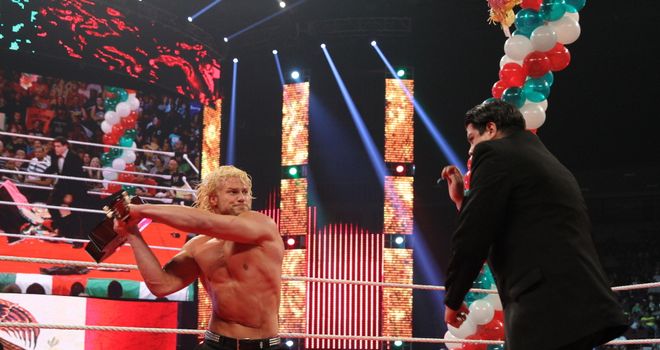 Ziggler (L) went berserk during Fiesta Del Rio